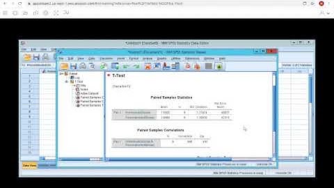repeated measures t test video