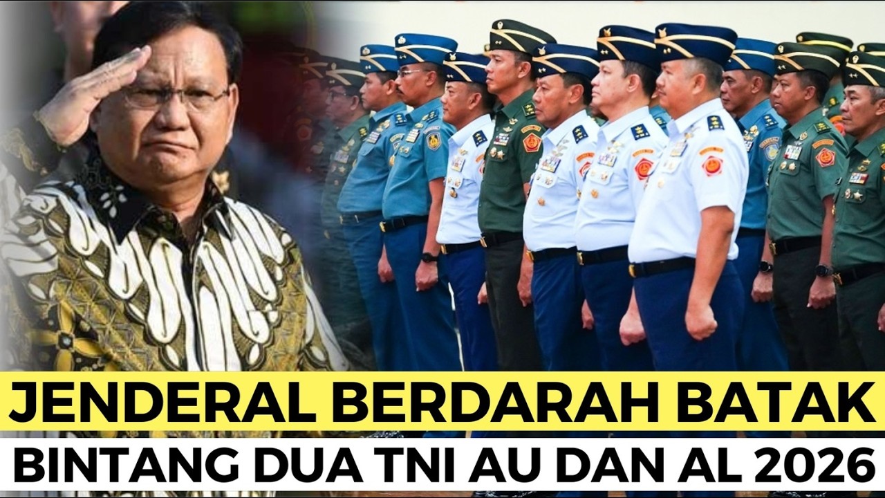 DERETAN JENDERAL BINTANG DUA AKTIF BERDARAH BATAK TNI AU DAN TNI AL TAHUN 2026