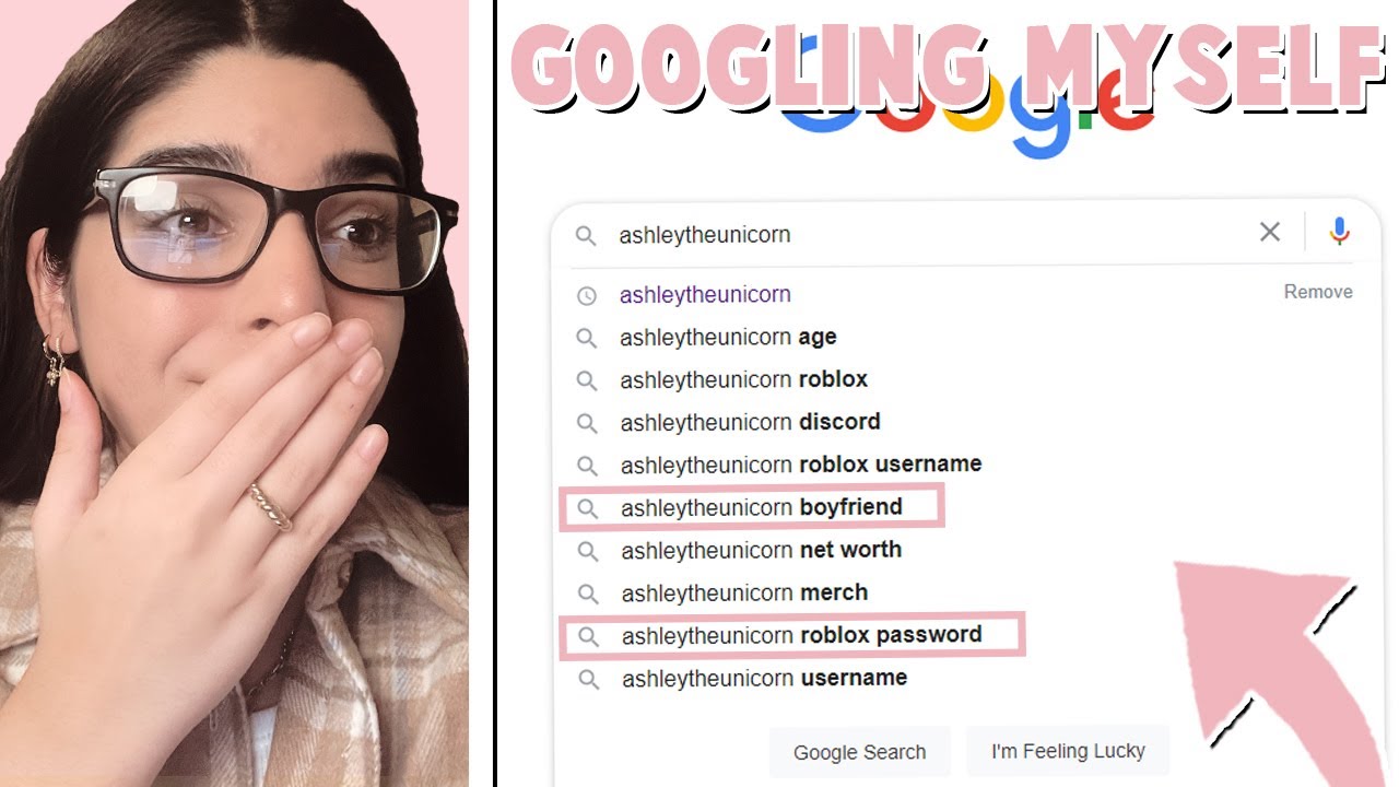 Googling Myself Exposed Reacting To Fan Art Youtube - ashley the unicorn roblox name