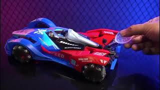 Captain America Gesture Control Racing Car | 4WD RC Stunt Car with Lights, Music & Spray Effect