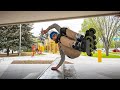 Rollerblading  parkour  ninja flow