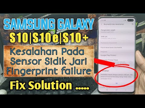 Samsung Galaxy S10/S10e/S10+ Kesalahan Sensor Sidik Jari ?? Simak Video ini