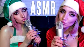 ASMR💋Kisses💋 Mouth sounds Intense breathing from twins | АСМР Поцелуи от близняшек