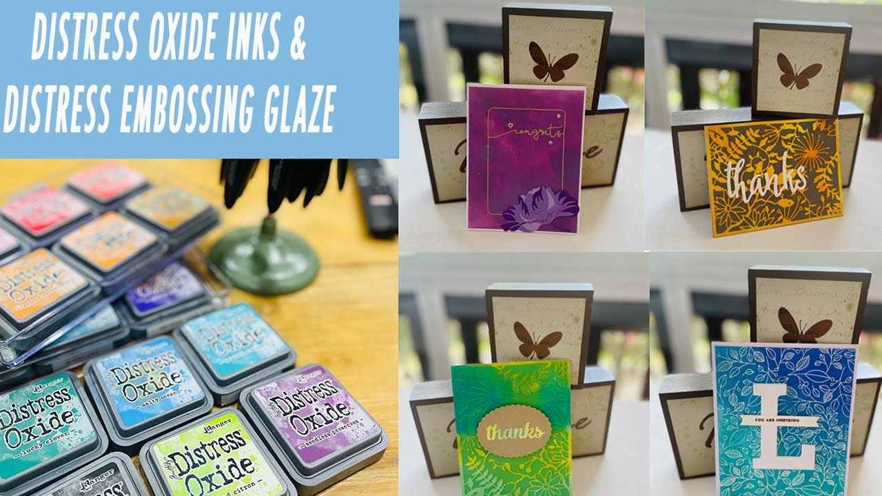 Distress Oxide Ink / Distress Embossing Glaze - YouTube