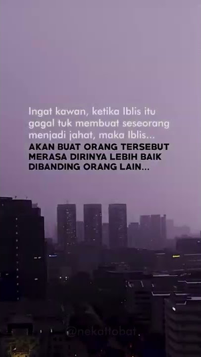 KETIKA IBLIS ITU GAGAL TUK MEMBUAT SESEORANG MENJADI JAHAT #Shorts