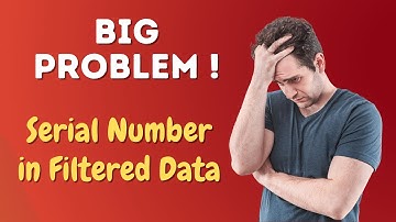 Automatically Insert Serial Number in Filtered Data in Excel | Vivekananda Sinha | Video 130