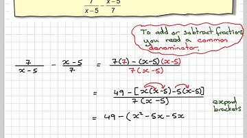 Simplifying algebraic fractions 01