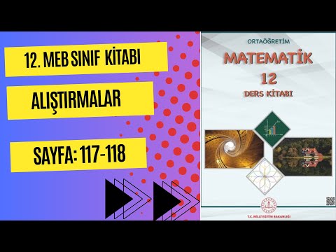 12.SINIF MEB MATEMATİK KİTABI ÇÖZÜMLERİ | SAYFA 117-118 | TOPLAM FARK FORMÜLLERİ | (2023-2024)