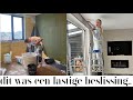 Muren laten Stucen &amp; Ik had het er even moeilijk mee.. | Verhuis Vlog🏡✨