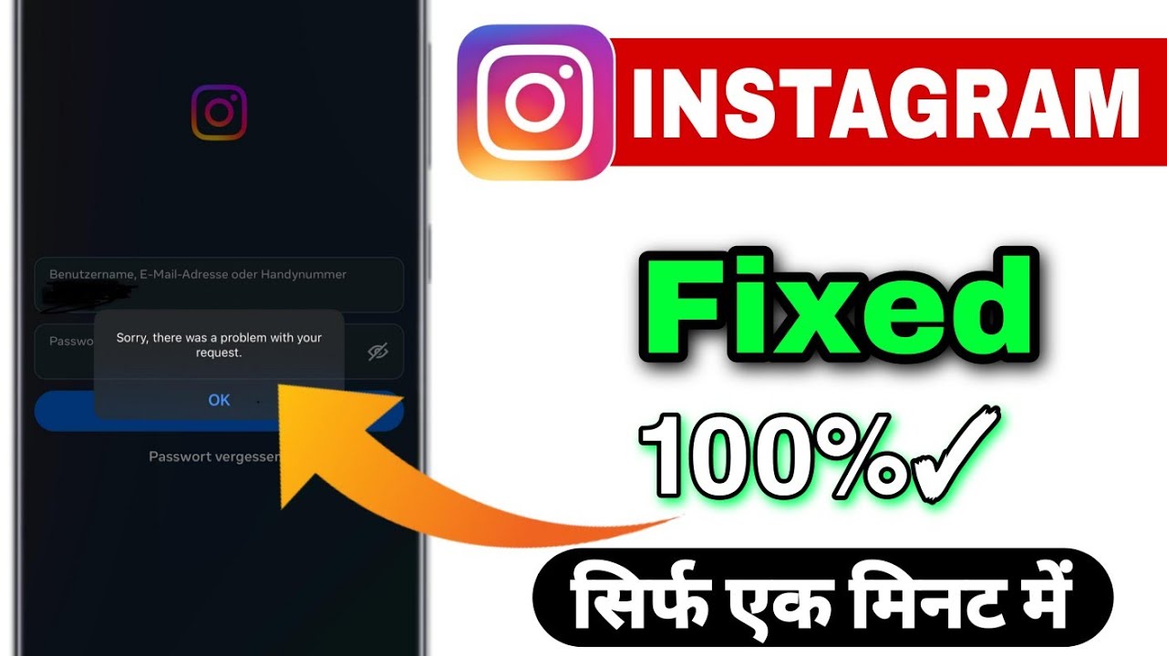 sorry there was a problem with your request instagram | how to fix ...