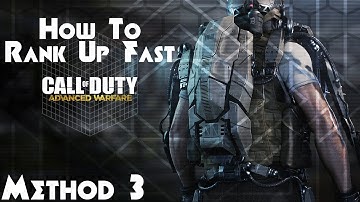 Call of Duty Advanced Warfare: How to Rank Up / Level Up Fast in Cod Advanced Warfare Method 3
