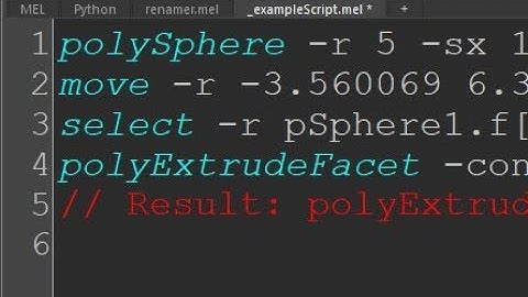 MEL Scripting BASICS, Part 1