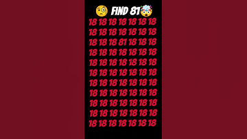 "Hidden in Plain Sight – Find the Different Number!"😯#hiddengems