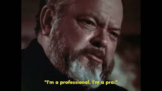 Orson Welles on Professionalism