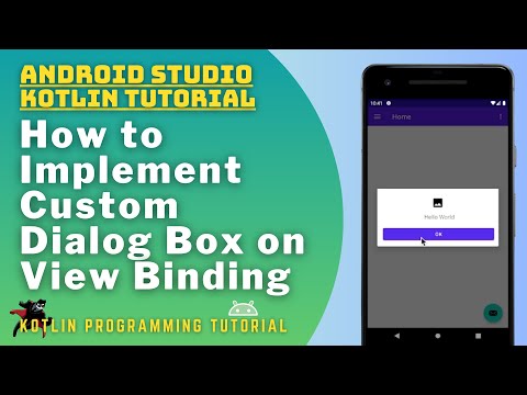 Android Custom Alert Dialog in Kotlin 2023 | Kotlin View Binding