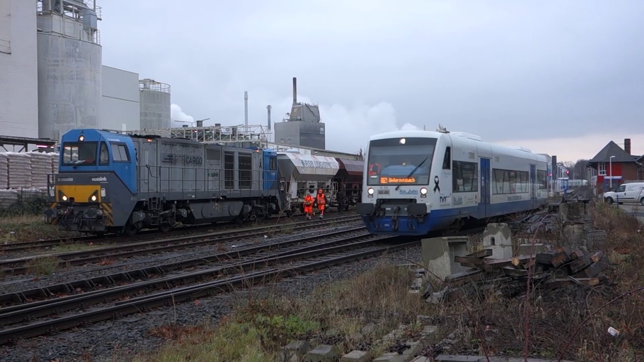 Rurtalbahn: Letzte Fahrt Schoellershammer-Kohlezug (Lendersdorf - Düren), 4. Jan. 2021