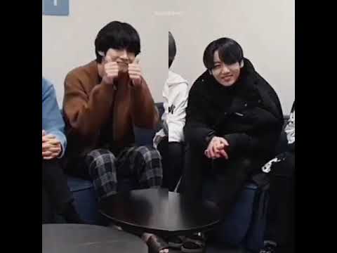 Jk couldn't stop smiling for 2:20 min straight cuz of taehyung💜💜😍😍#taekook#vkook#kookv#trending