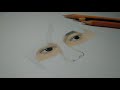 Real time drawing of skin tone in colored pencil