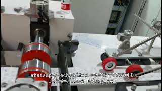 French Baguette Bread Loaf Packaging Sharp V Bottom Flat Brown Kraft Paper Bag Making Machine