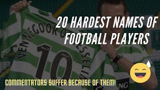 Funny sport videos, 20 Hardest names of Football players ... Commentators suffer because of them! 🤣
