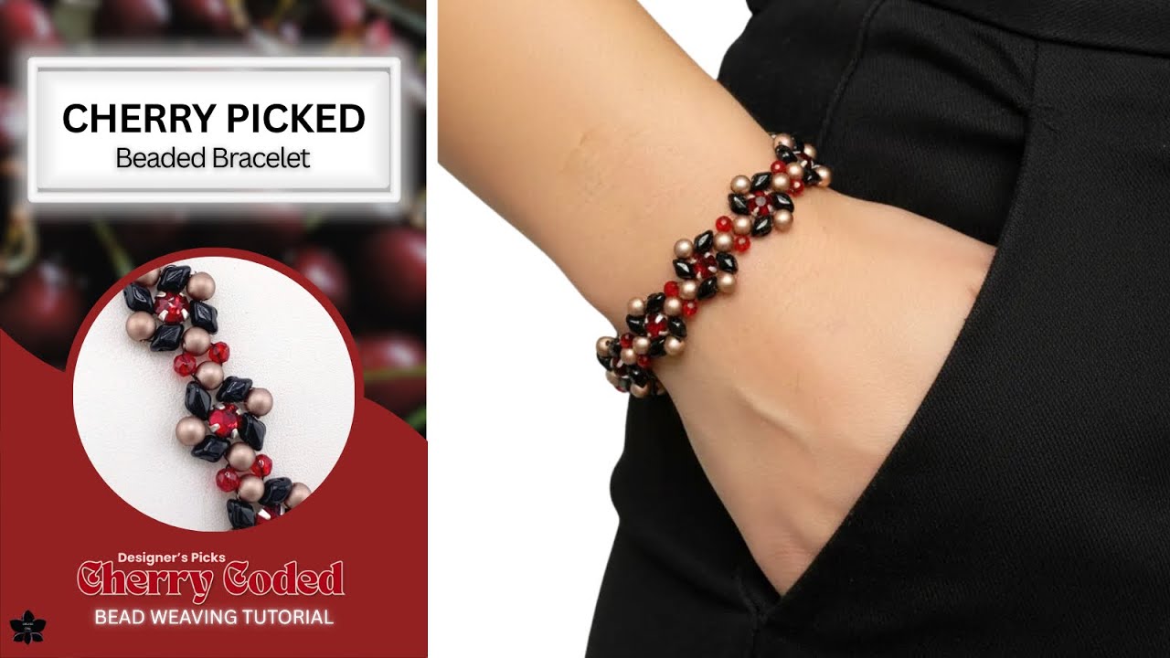 Cherry Picked 🍒 Beaded Bracelet Tutorial