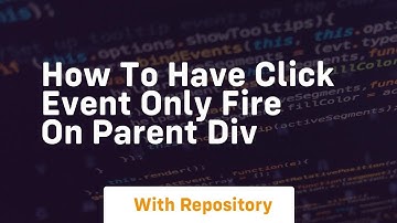 how to have click event only fire on parent div