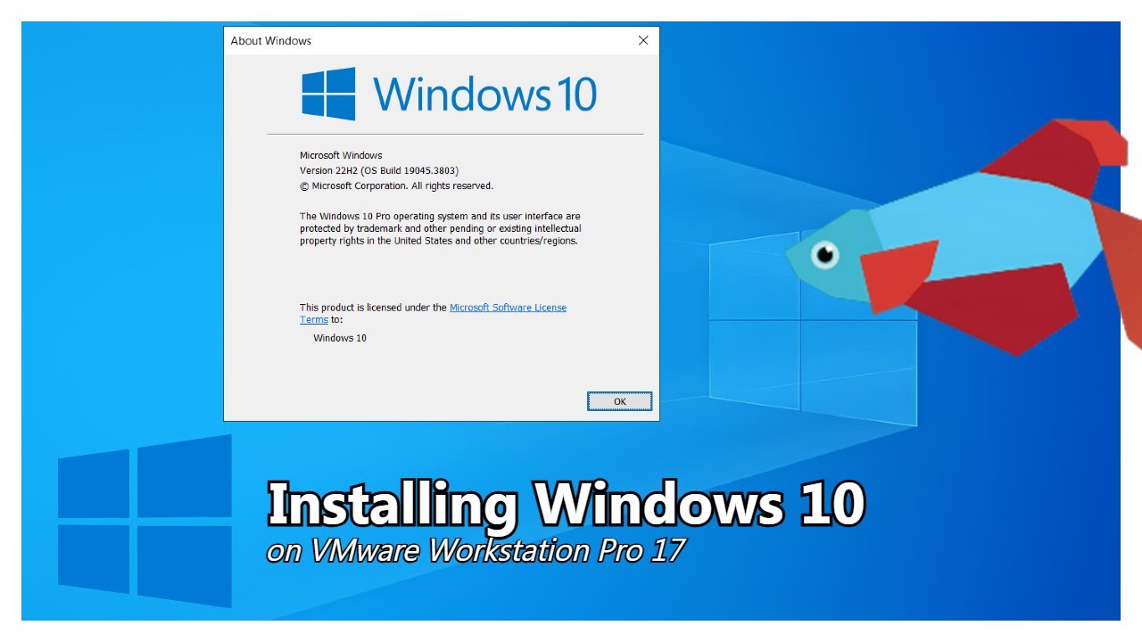 Installing Windows 10 on VMware Workstation Pro 17 - YouTube