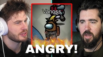 Vanoss gets mad in Among Us...