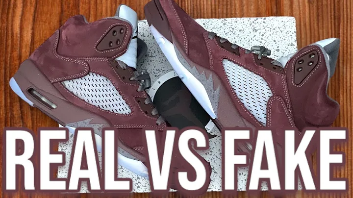 😬 Real Vs Fake 2023 Jordan 5 “Burgundy” (Dont Get Scammed) #nike #shoes #jordaned
