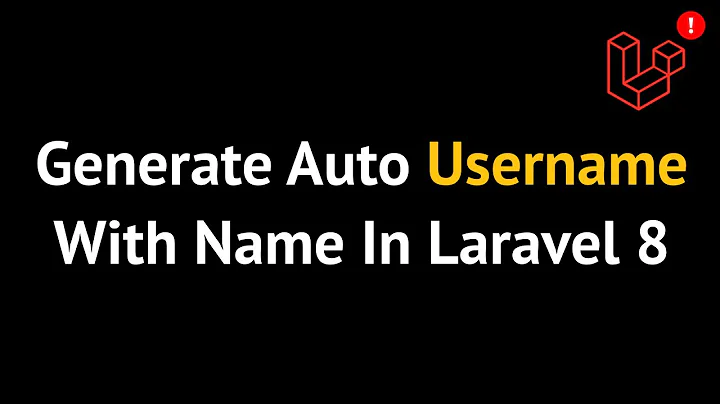 Auto generate unique username with name in Laravel 8 | IN HINDI 🔥🔥🔥