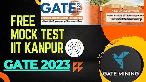 How to attempt GATE mock test #iitkanpur #gate2023 . #gateexam