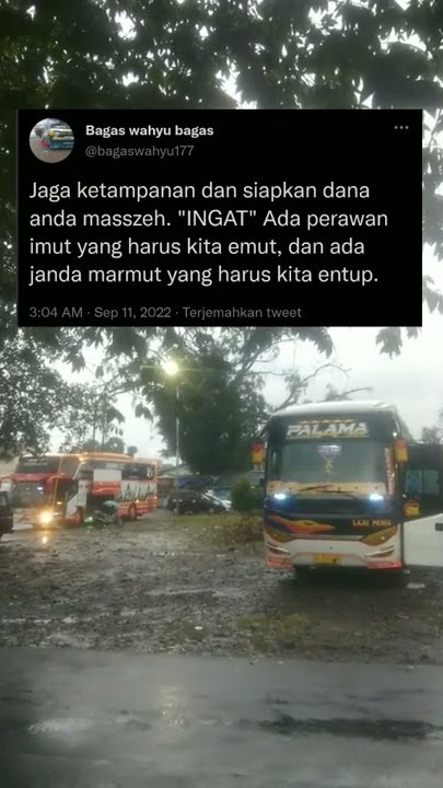 STORY WA LITERASI QUOTES BUS || DJ mama muda is back || LAJU PRIMA 205 'PALAMA' Ft Vandy Gutomo