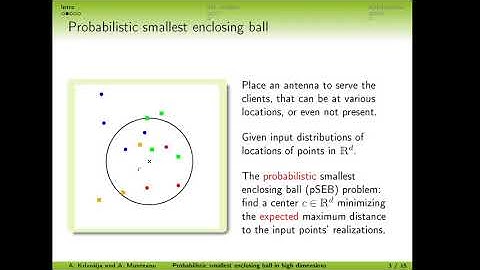 SoCG2019 Probabilistic smallest enclosing ball
