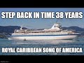 The Royal Caribbean Cruise Line vintage cruise ship the Song of America on a 1983 Caribbean Cruise