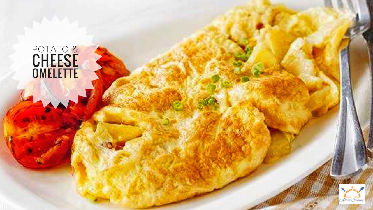 Potato & Cheese Omelette | Delicious Omelette Recipe | Cheese Omelette ...