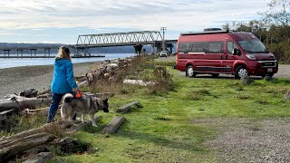 Perfect Driving Break at Shine Tidelands State Park near the Hood Canal Bridge
