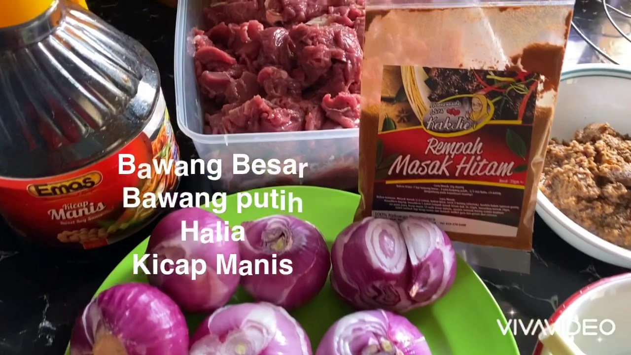 Resepi Daging Masak Hitam - YouTube