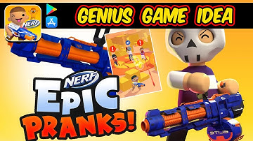 NERF Epic Pranks! First 12 Levels - Nerf Epic Prank Gameplay First Impression - Z1CKP Gaming