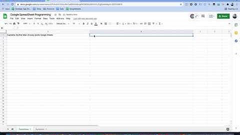 Capitalize the first letter of every words Google Sheets With Proper Function