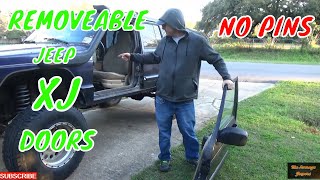 HOW I MADE MY 99 JEEP XJ DOORS REMOVABLE - THE AVERAGE JEEPERS