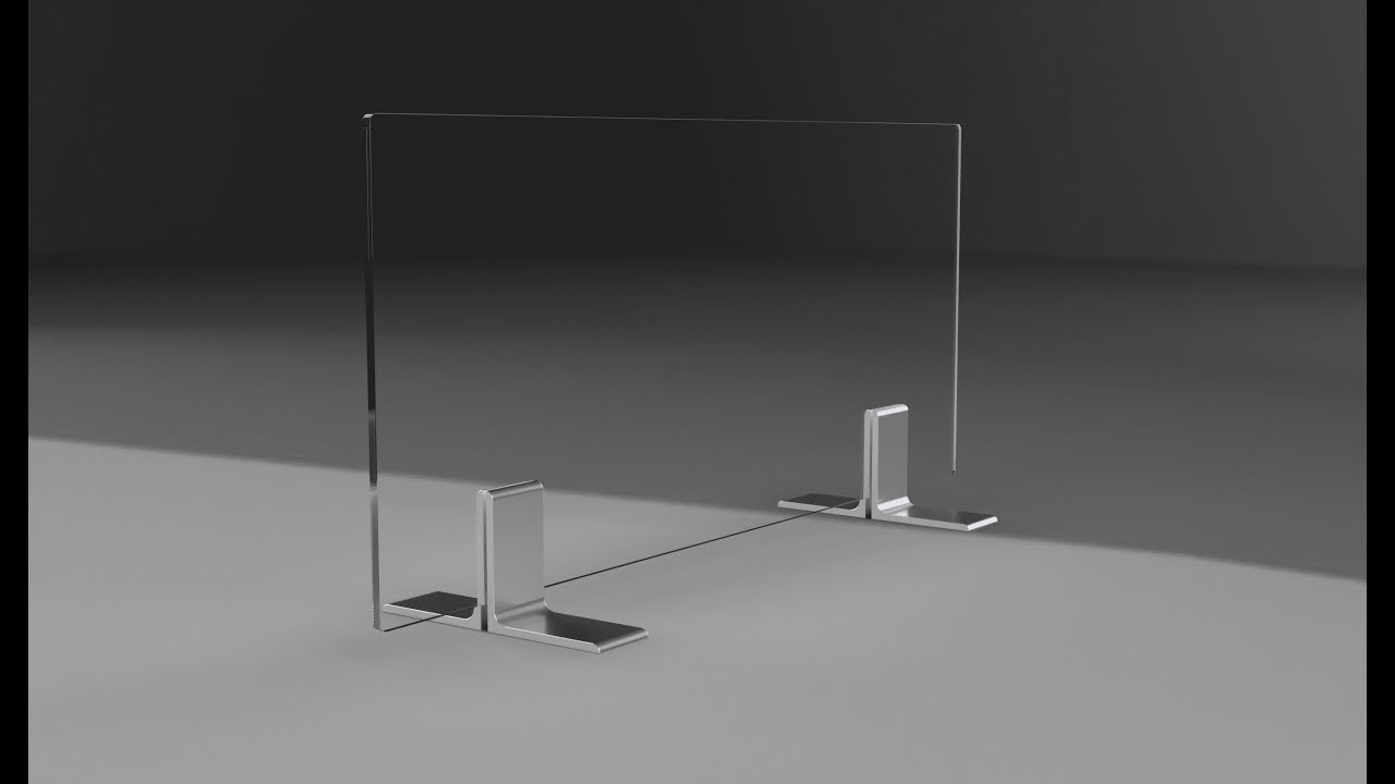 Sneeze Guard for Desk and Table. Plexiglass Shield for Counter Barrier