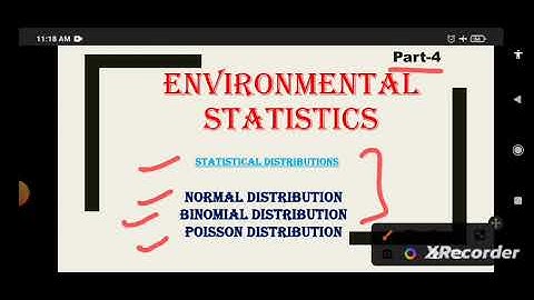 NTA-NET/JRF Environmental Sciences  Lecture-4 Normal , Binomial and Poisson Distribution