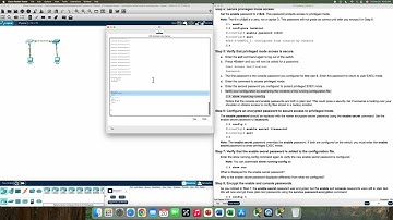 Cisco Packet Tracer 2.5.5 Configure Initial Switch Settings Tutorial