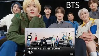 NCT 127 Reaction to 'BTS ' Yet to come  x Hyundai (fanmade)