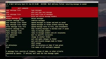 mail (reading system mail)