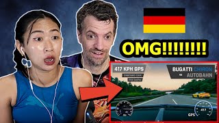 Our Reaction to Bugatti Chiron Driver Going 417 KPH on the Autobahn!