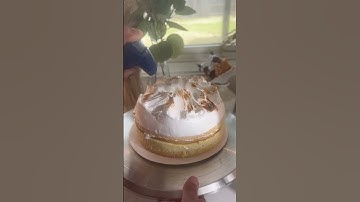 Lemon Meringue Cake #baking #recipe #lemon #pie