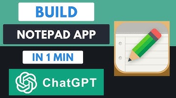 How to Build a Notepad App using ChatGPT in 1 min? #chatgpt #openai