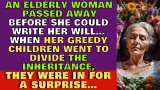 Elderly woman passed away and during the will reading, greedy children were shocked when...
