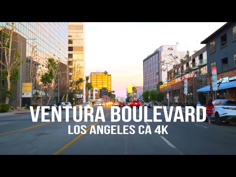 [4K] VENTURA BLVD🇺🇸 Driving Tour | Los Angeles | Woodland Hills | Studio city | California | USA